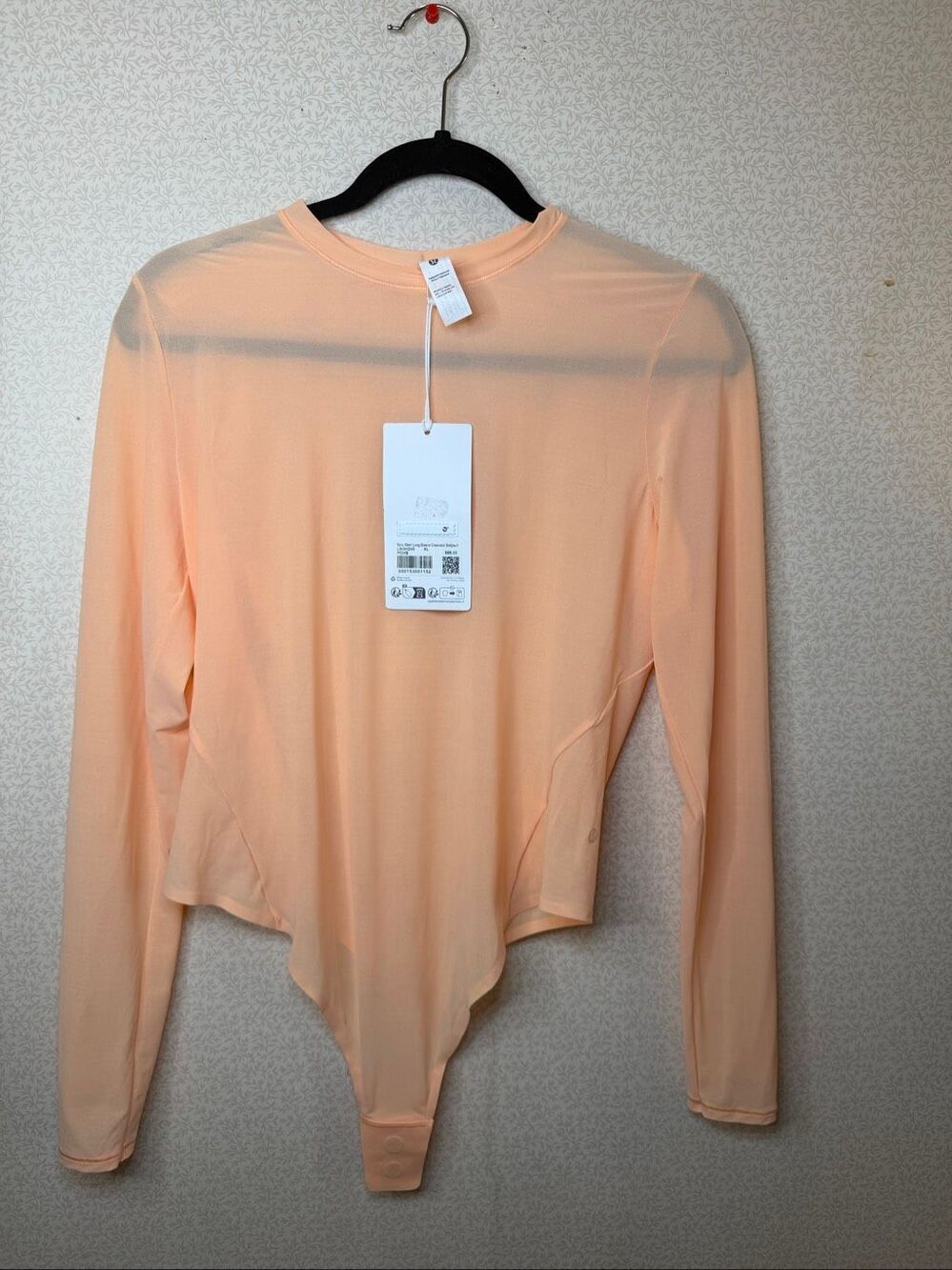 NWT Lululemon Nulu mash, long sleeve, crewneck bodysuit impeach